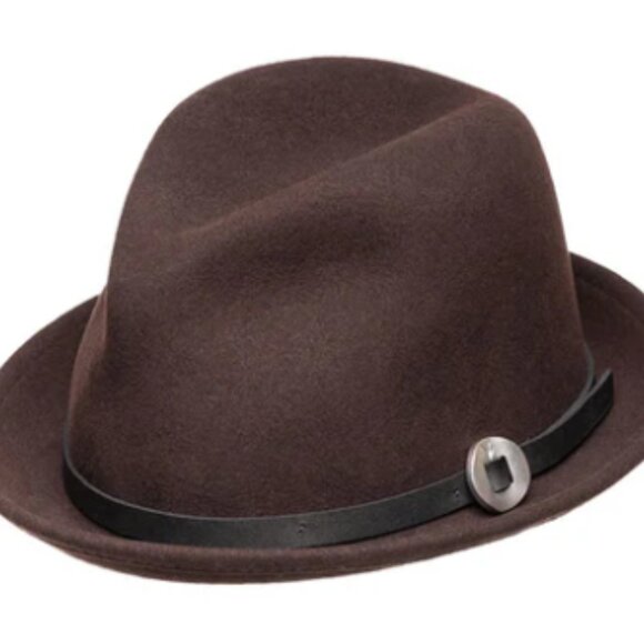 NEW Jamie Slye Wool Fedora Hat - The Viv In Brown Size: Small or Size: Medium main image 11